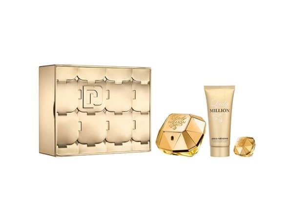 Paco Rabanne Lady Million EDP spray 80ml + Body lotion 100ml + EDP spray 5ml