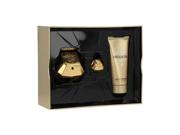 Paco Rabanne Lady Million EDP spray 80ml + Body lotion 100ml + EDP spray 5ml