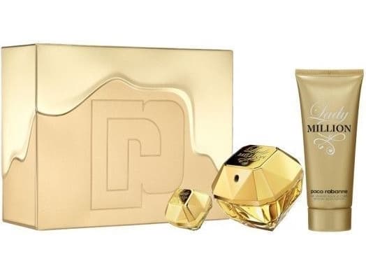 Paco Rabanne Lady Million EDP spray 80ml + Body lotion 100ml + EDP spray 5ml