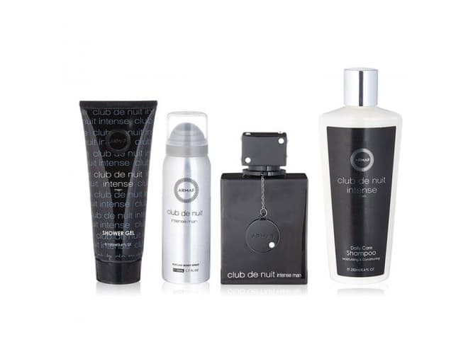 Gavesett 3 6 oz Eau De Toilette Spray 1 7 oz Body Spray 3 4 oz Shower Gel 8 4 oz Shampoo med balsam