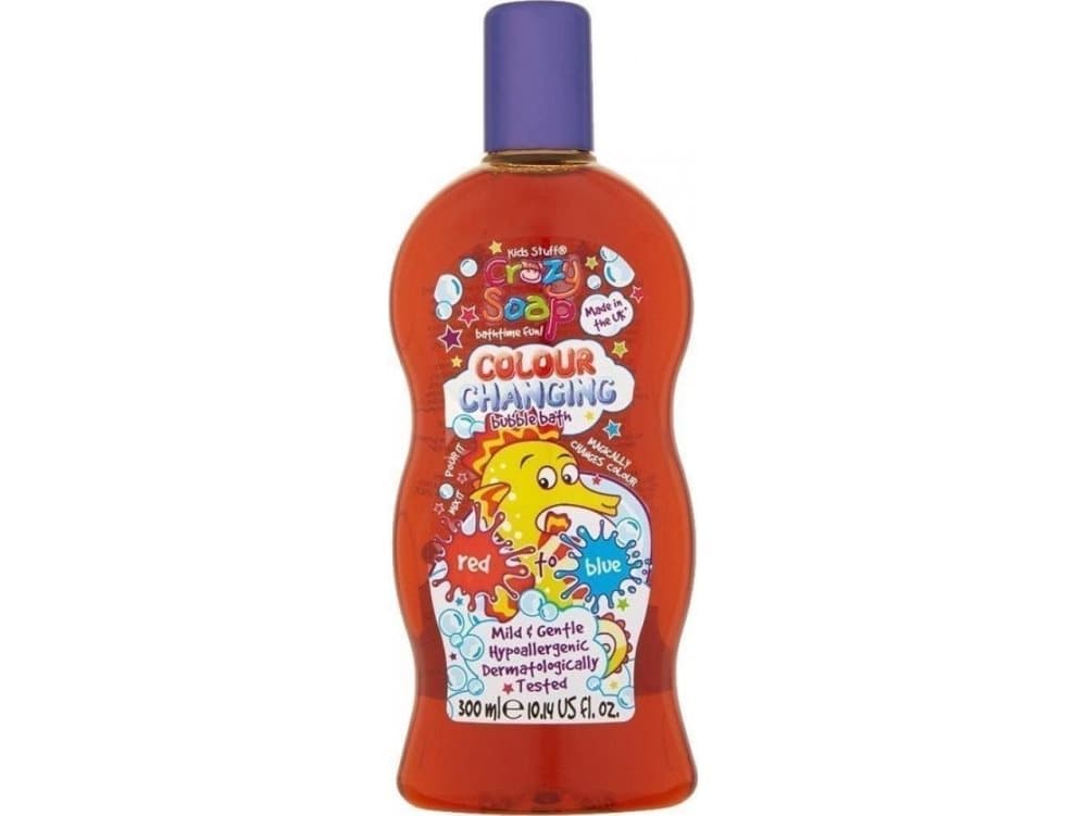 Kids Stuff KIDS STUFF_Crazy Soap Color Changing magic bath lotion changing the shade of the water Red-Blue 360ml