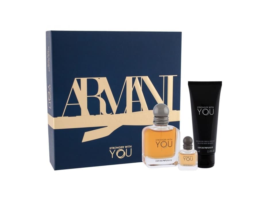 Armani Giorgio Emporio Stronger With You EDT 50 ml + EDT MINI 7 ml + SG 75 ml (man)
