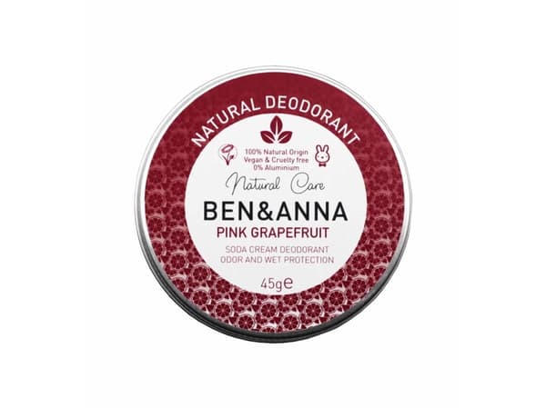 BEN&amp;ANNA_Natural Deodorant natural cream deodorant in metal can Grapefruit 45g