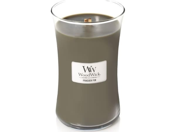 WoodWick Frasier Fir, Rund, Oliven, Rav, Sedertre, Musc Parfyme , menn, Bleiktjafs, 1 stykker