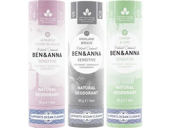 Ben&Anna Sensitive Natural naturlig Deodorantti herkälle iholle, 60g