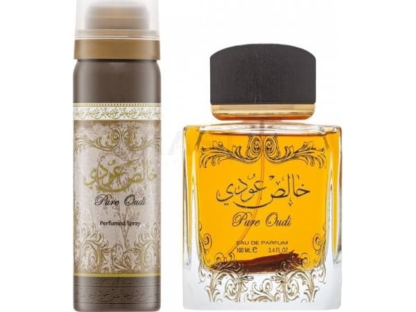 LATTAFA DUO PURE OUDI (M/W) EDP/S 100ML + PERFUMED SPRAY 50ML