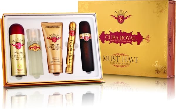 Cuba Royal Must Have Men's Set EDT 100ml + EDT 35ml + Deodorant 200ml + Shower Gel 200ml + Aftershave 100ml