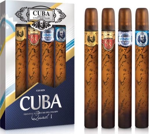 SET CUBA Quad For Men Gold &amp; Royal &amp; Winner &amp; Shadow 4x35ml
