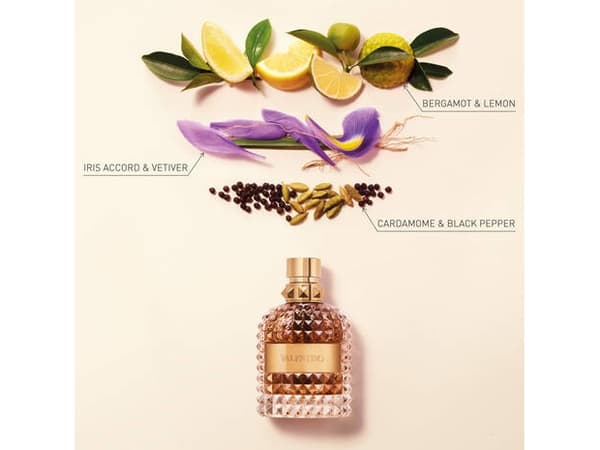 VALENTINO Uomo, Miehet, 150 ml, Bergamotti, Sitruuna, Iris, Vetiver, Mustapippuri, Kardemumma, Suihke