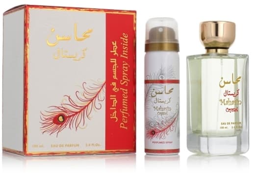 Lattafa Mahasin Crystal EDP 100 ml + DEO VAPO 75 ml (woman)