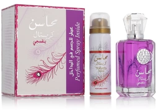 Lattafa Mahasin Crystal Violet EDP 100 ml + DEO VAPO 75 ml (kvinna)