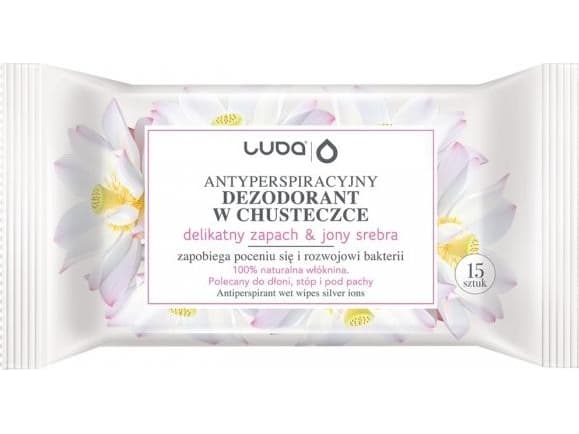 Luba LUBA_Anti-perspirantservietter Delikat duft &amp; Sølvioner 15 stk