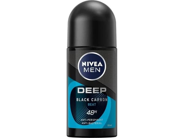 NIVEA_Men Deep Black Carbon Beat Antiperspirant with activated carbon Roll-On 50ml