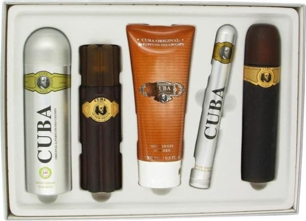 SET CUBA ORIGINAL Cuba Gold EDT spray 100ml + EDT spray 35ml + DEO spray 200ml + AS spray 100ml