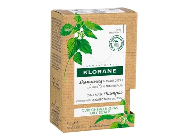Klorane Nettle &amp; Glay Powder Shampoo Mask - - 24 g