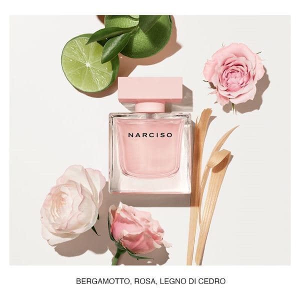 Narciso Rodriguez Cristal, Kvinnor, 50 ml, Engångsflaska, Apelsinblomma, Bergamott, Fresia, Ros, Mossa, Jasmin, Cashmeran, Cederträ, Benzoin