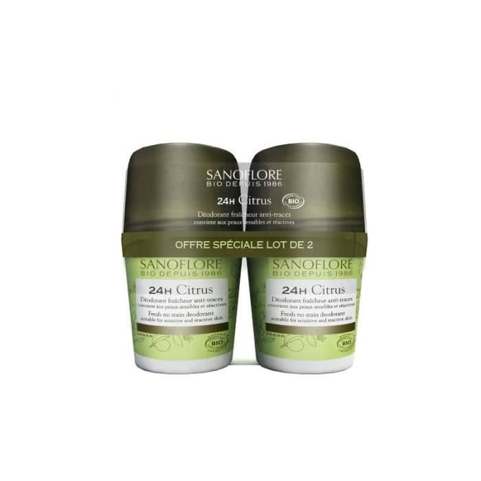 Sanoflore Roll-On Deodorant 48H Citrus 2x50Ml