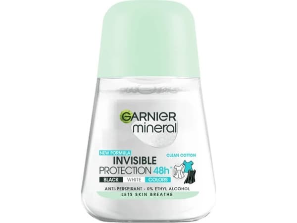 GARNIER_Invisible Protection 48H Clean Cotton Women Roll-On Antiperspirant 50ml