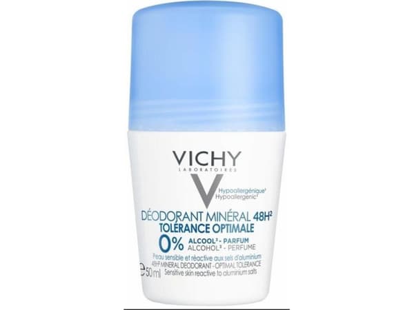 Vichy Vichy, Mineral Deodorant 48-timers effektivitet roll-on, 50 ml - Lang holdbarhet!