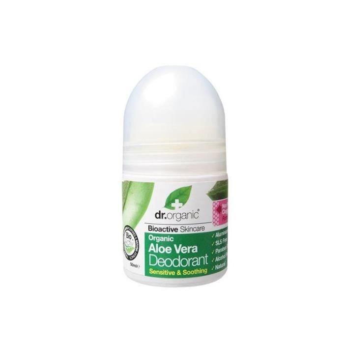 Dr Organic Aloe Vera Deodorant Roll On 50ml
