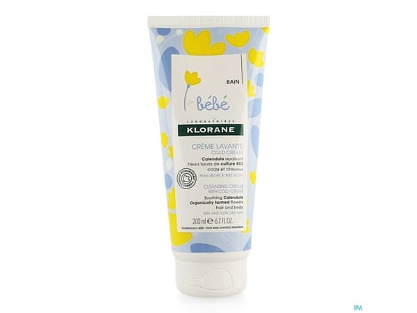 Klorane Bebe Cleansing Cold Cream - Flowers - - 200 ml