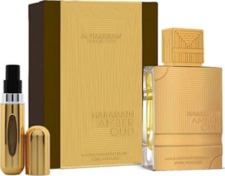 AL HARAMAIN AMBER OUD EDP/S 200ML + TRAVEL ATOMIZER