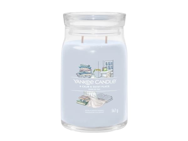Yankee Candle A Calm & Quiet Place, Cylinder, Grå, Blomster, 90 timer, 1 stykker