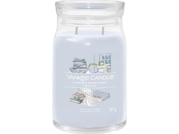 Yankee Candle A Calm & Quiet Place, Cylinder, Grå, Blomster, 90 timer, 1 stykker