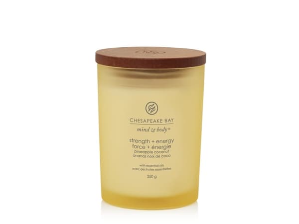 Duftlysglass medium Styrke og energi 250 g