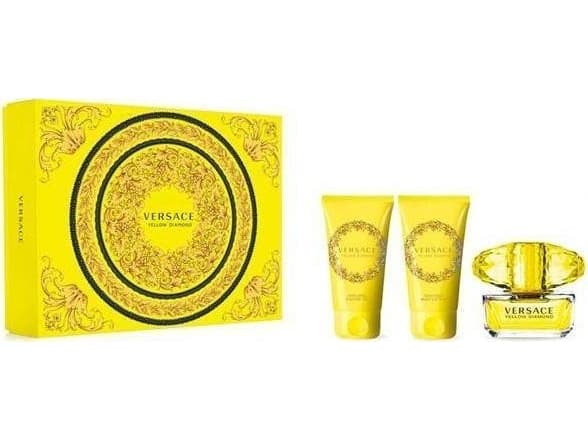 Versace Versace Yellow Diamond eau de toilette spray 50ml + bodylotion 50ml + dusjsåpe 50ml
