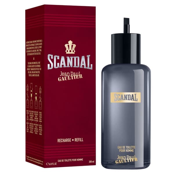 Herre parfyme Jean Paul Gaultier Scandal pour Homme EDT Påfyll (200 ml)