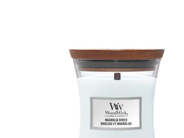 WoodWick Medium Hourglass - Magnolia Birch