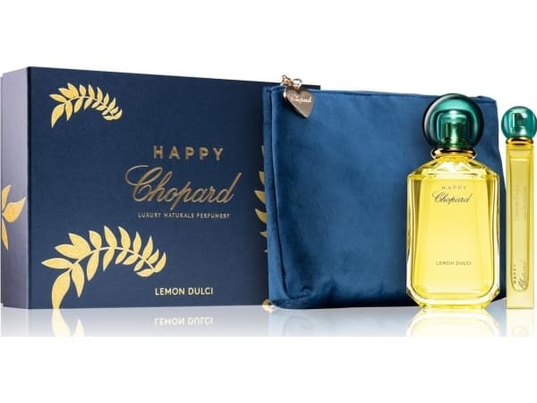 Chopard Happy Lemon Dulci Set Chopard: Happy Lemon Dulci, Eau De Parfum, For Women, 100 ml + Makeup Bag, Blue + Happy Lemon Dulci, Eau De Parfum, For