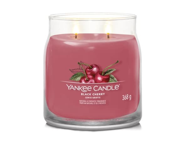 Yankee Candle Black Cherry, Cylinder, Rød, Kirsebær (frukt), 50 timer, 1 stykker