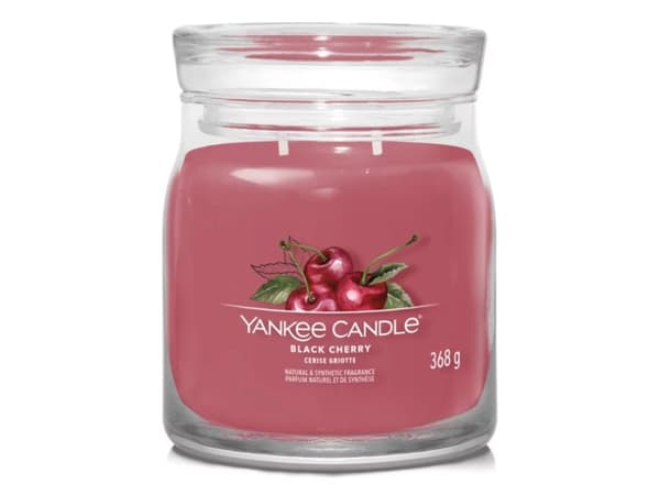 Yankee Candle Black Cherry, Cylinder, Rød, Kirsebær (frukt), 50 timer, 1 stykker