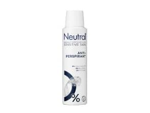 Deodorant spray Neutral uden parfume aerosol 150 ml,6 stk/krt