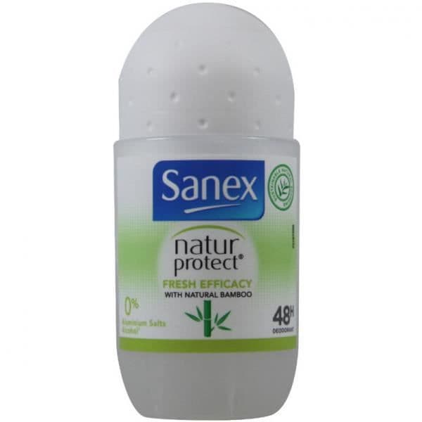 Roll-on Deodorant - Sanex - Fresh Efficacy Natur Protect - 50ml - 0% Aluminium - 0% Alkohol