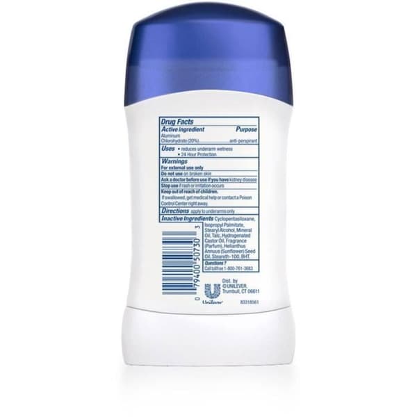 DOVE 24-timmars Deodorant Stick - 0% alkohol - 40 ml