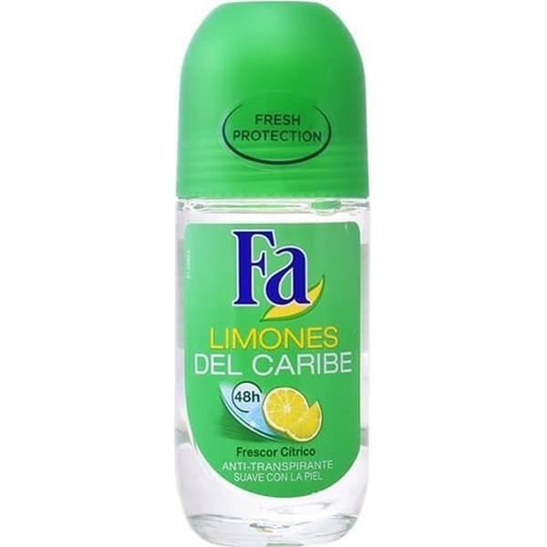 Roll-on Deodorant - Fa - Caribiska Citrons - 50ml - Utan alkohol - Unisex