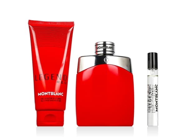 Montblanc Legend Red EDP 100 ml + EDP MINI 7.5 ml + SG for Body & Hair 100 ml (man)