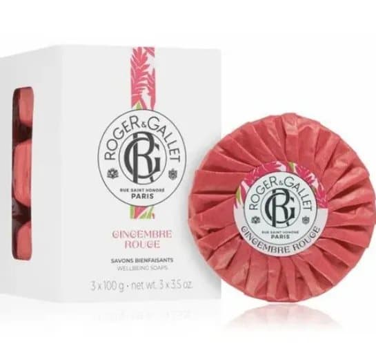 Roger & Gallet - Gingembre Rouge gavesæt -3 Sæber - 3 x 100 gr.