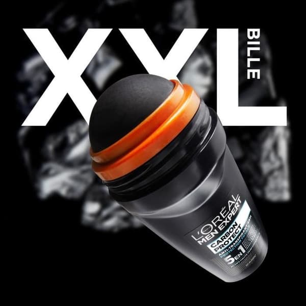L'OREAL MEN EXPERT Carbon Protect 5-in-1 Ice Fresh Roll-On Deodorant - 50 ml