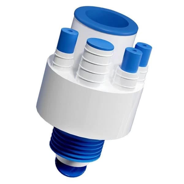 INF Integreret anti-lugt fem-vejs stik, passer til PVC 40/50/75