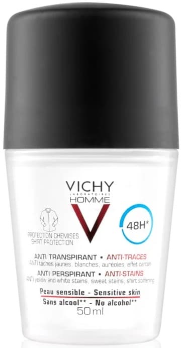 HOMME anti-perspirant anti-traces 48h deo roll-on 50 ml