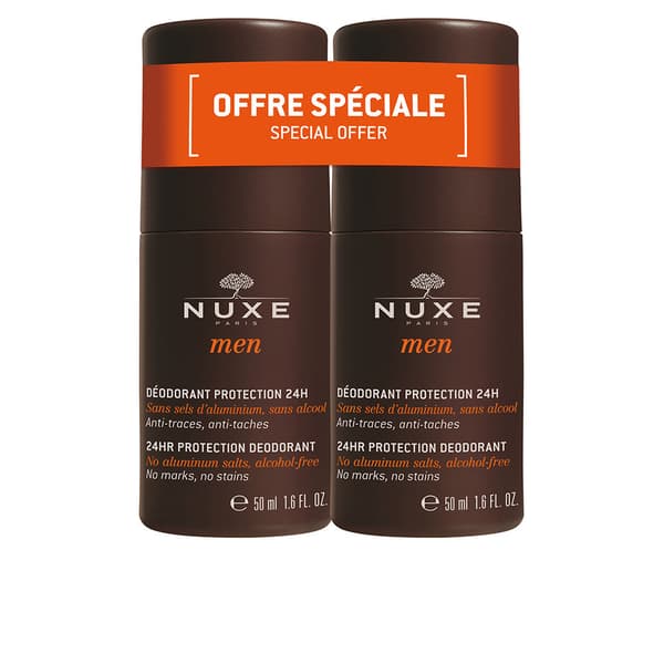 NUXE MEN ROLL-ON DEODORANT LOT 2 x 50 ml