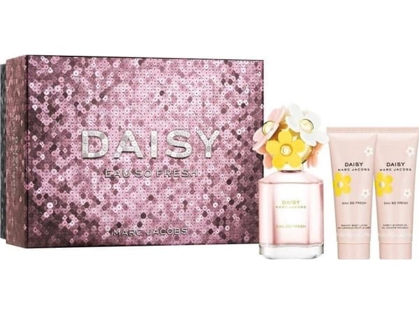 SET MARC JACOBS Daisy Eau So Fresh EDT spray 75ml + BODY LOTION 75ml + SHOWER GEL 75ml