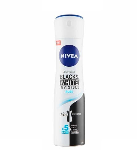 Nivea Invisible Black & White Pure antiperspirant spray 150 ml