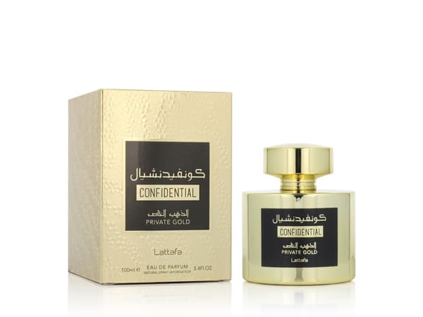 Lattafa Lattafa Confidential Private Gold EDP parfumuotas vanduo Unisex, 100 ml