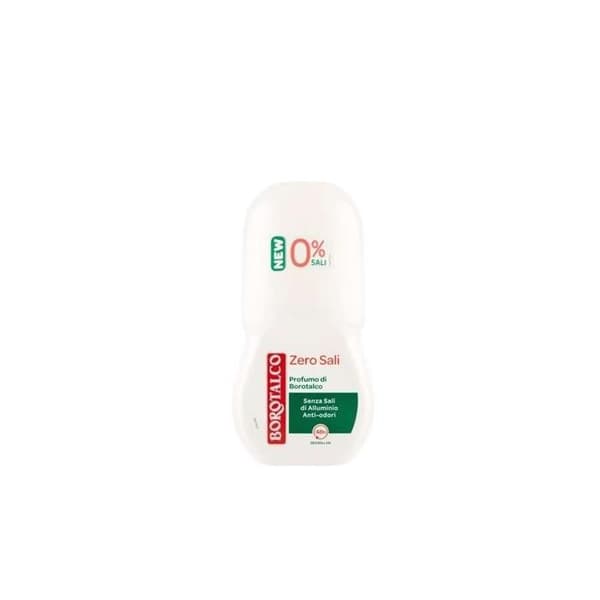 Borotalco Zero Sali Deodorant Roll On Absorberar Svettdoft och Lämnar Inga Fläckar 50Ml