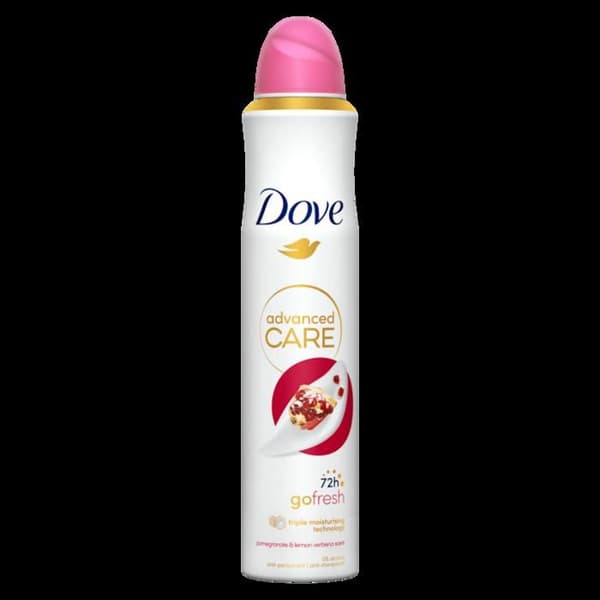 DOVE GO FRESH ADVANCED CARE granatäpple &amp; citron deodorant - 200 ml - Alkoholfri